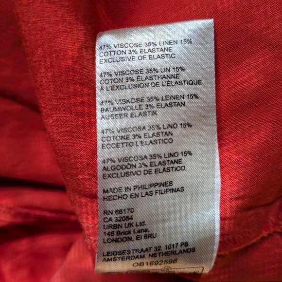 Anthropologie Tie Front Midi Dress - Picture 9 of 9